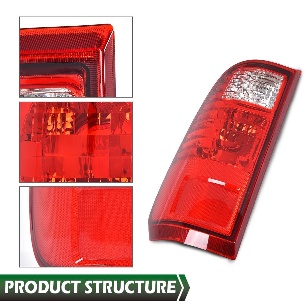 GRAND ORANGE Left Driver Side W/o Bulb Tail Light Assembly Rear Brake Lamp Taillight Compatible with Ford F250 F350 F450 F550 Super Duty 2008 2009 2010 2011 2012 2013 2014 2015 2016 - Image 7