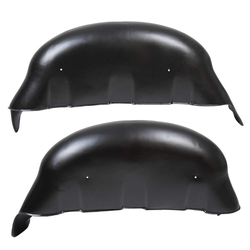 GRAND ORANGE Rear Wheel Guards Compatible with Ford F250 F350 Super Duty 2017 2018 2019 Black Rear Wheel Well Guards Fenders Kit 1Pair - Image 3