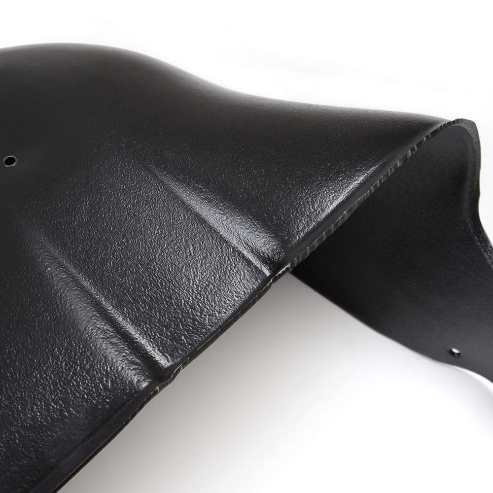 GRAND ORANGE Rear Wheel Guards Compatible with Ford F250 F350 Super Duty 2017 2018 2019 Black Rear Wheel Well Guards Fenders Kit 1Pair - Image 5