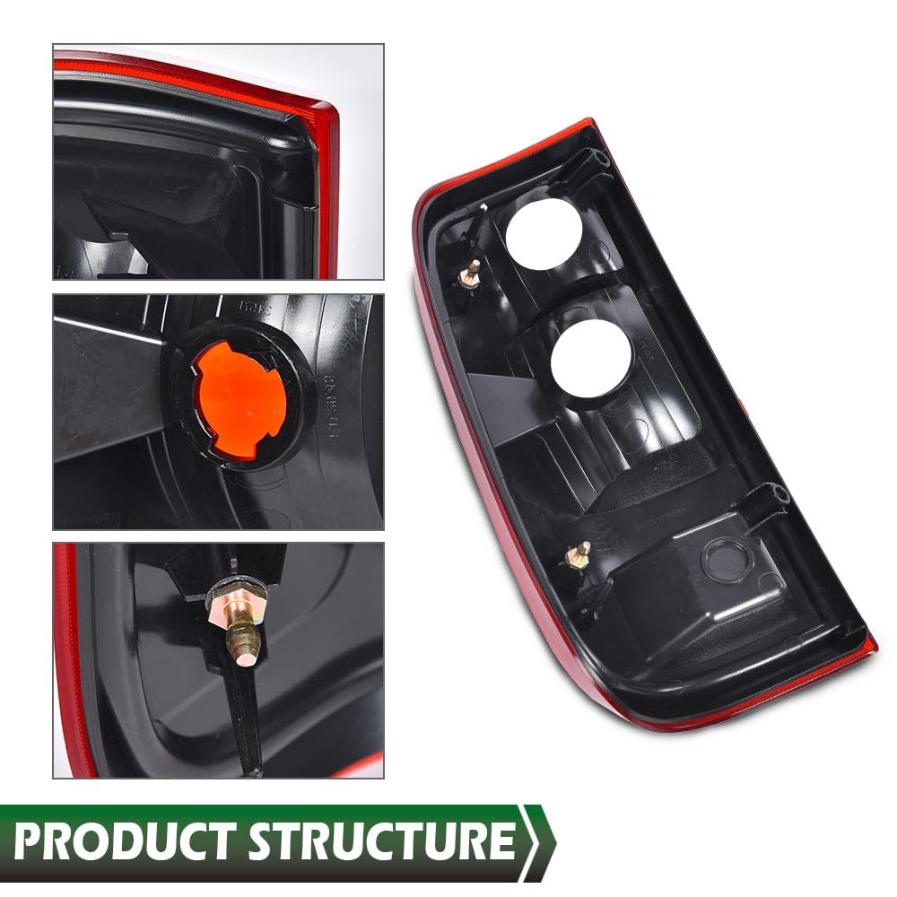 GRAND ORANGE Right Tail Light Assembly Rear Lights Tail Lamp Compatible with Ford F250 F350 F450 F550 Super Duty 2008-2016 RH Passenger Side W/o Bulb - Image 8