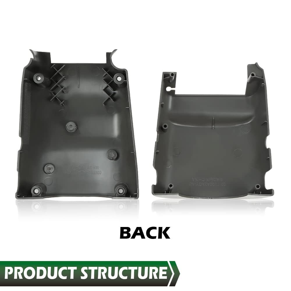 GRAND ORANGE Steering Column Cover Lower & Upper Compatible with Toyota 4Runner 1990 1991 1992 1993 1994 1995 TILT New Lens Gray Plastic - Image 3