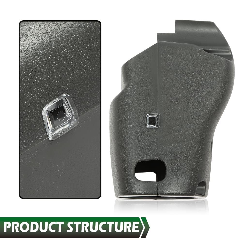 GRAND ORANGE Steering Column Cover Lower & Upper Compatible with Toyota 4Runner 1990 1991 1992 1993 1994 1995 TILT New Lens Gray Plastic - Image 4