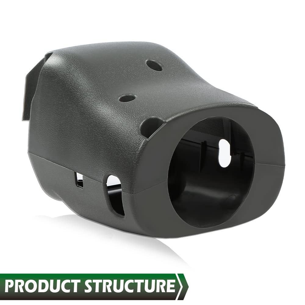 GRAND ORANGE Steering Column Cover Lower & Upper Compatible with Toyota 4Runner 1990 1991 1992 1993 1994 1995 TILT New Lens Gray Plastic - Image 6