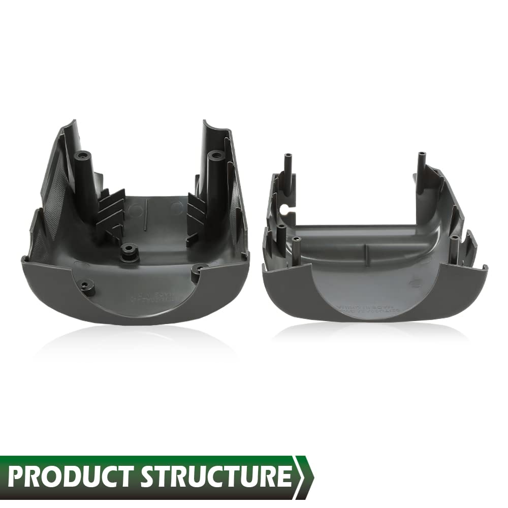 GRAND ORANGE Steering Column Cover Lower & Upper Compatible with Toyota 4Runner 1990 1991 1992 1993 1994 1995 TILT New Lens Gray Plastic - Image 8