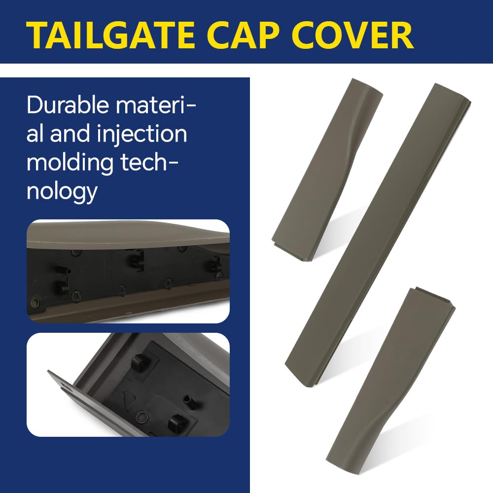 GRAND ORANGE Tailgate Molding 3pc Set Compatible with Ford F250 & F350 King Ranch 2011 2012 2013 2014 2015 2016 - Image 6