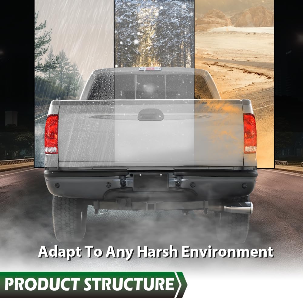 GRAND ORANGE Taillight Assembly Right Passenger Side Compatible with Ford F150 Stepside 1997-2004/Fit Ford F250 1997-1999/Fit Ford F250 F350 F450 F550 Super Duty 1999-2007 w/o Wiring Harness & Bulb - Image 5