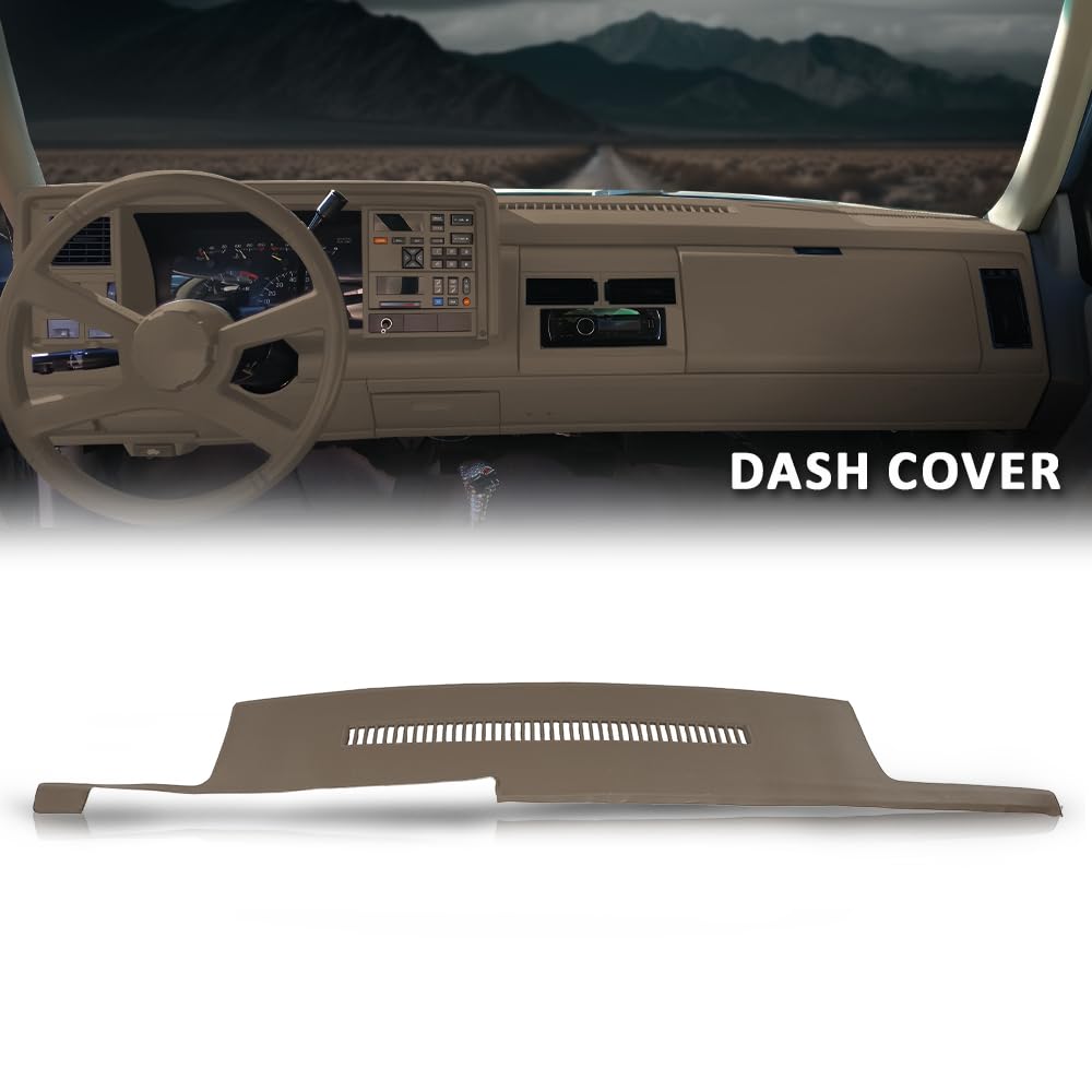 GRAND ORANGE TPE Dash Cover Dashboard Beige Compatible with Chevy Blazer Suburban GMC Yukon C1500 C2500 C3500 K1500 K2500 K3500 R20 R30 V30 R2500 R3500 V3500 1988-1994 - Image 6