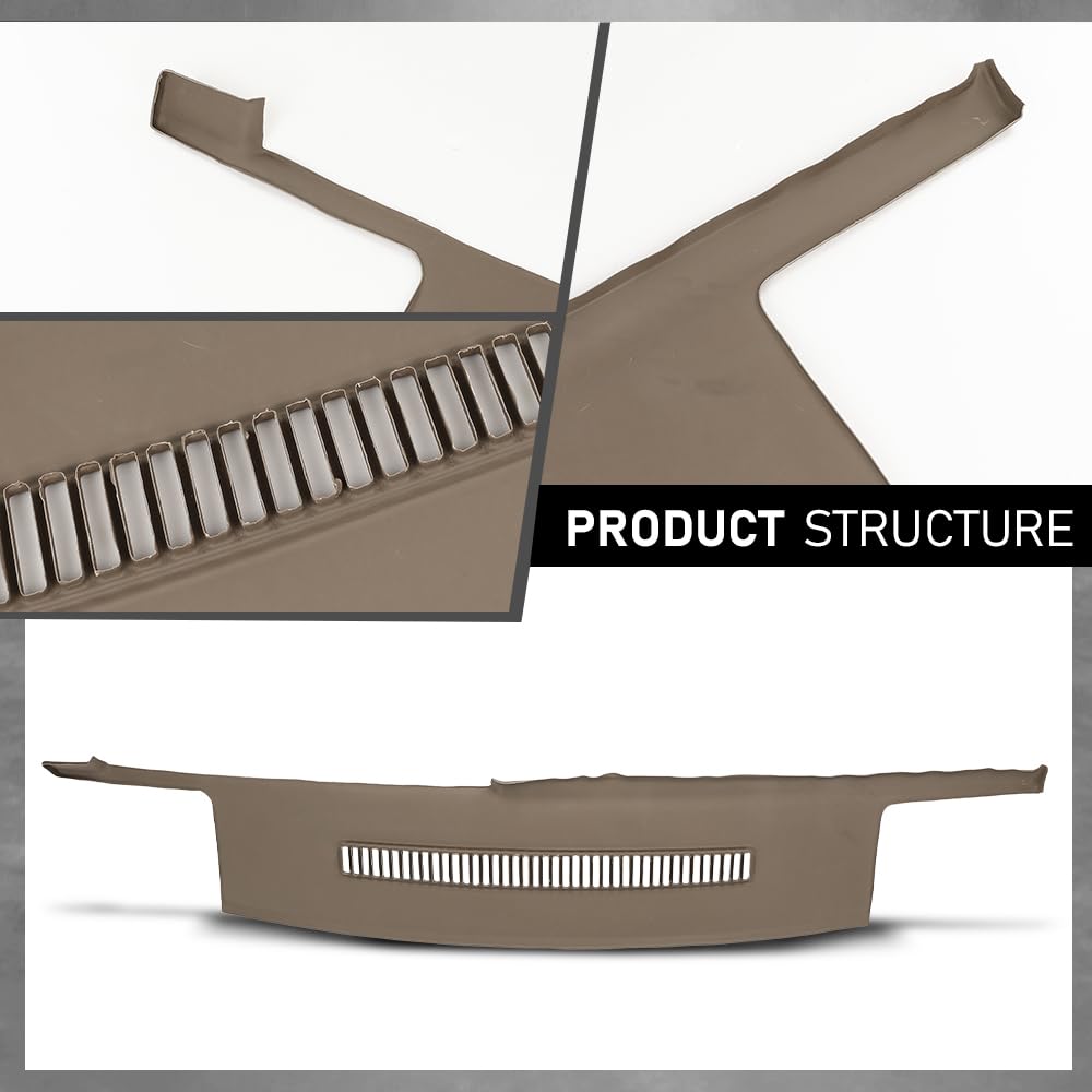 GRAND ORANGE TPE Dash Cover Dashboard Beige Compatible with Chevy Blazer Suburban GMC Yukon C1500 C2500 C3500 K1500 K2500 K3500 R20 R30 V30 R2500 R3500 V3500 1988-1994 - Image 9