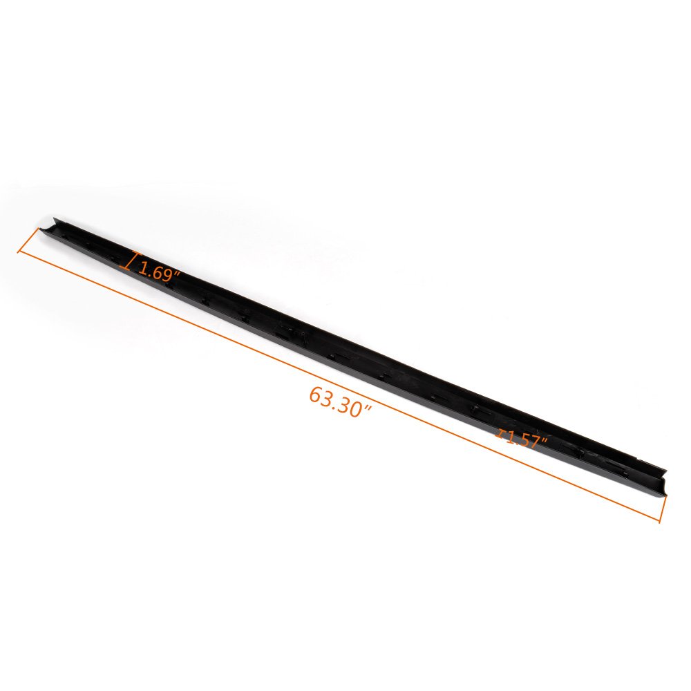 GRAND ORANGE Trunk Top Protector Cover Tailgate Moulding Cap Compatible with Ford F150 2004-2008 / Fit 2006-2008 Lincoln Mark LT Black Tailgate Cap FO1904106 5L3Z9940602AAA - Image 3