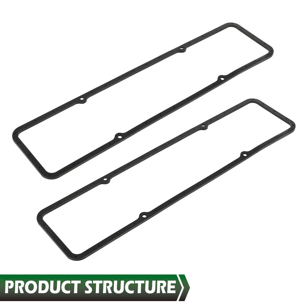 GRAND ORANGE Valve Cover Gaskets Compatible with SBC Chevy 305 327 350 383 400 Engines 7484BOX - Image 3