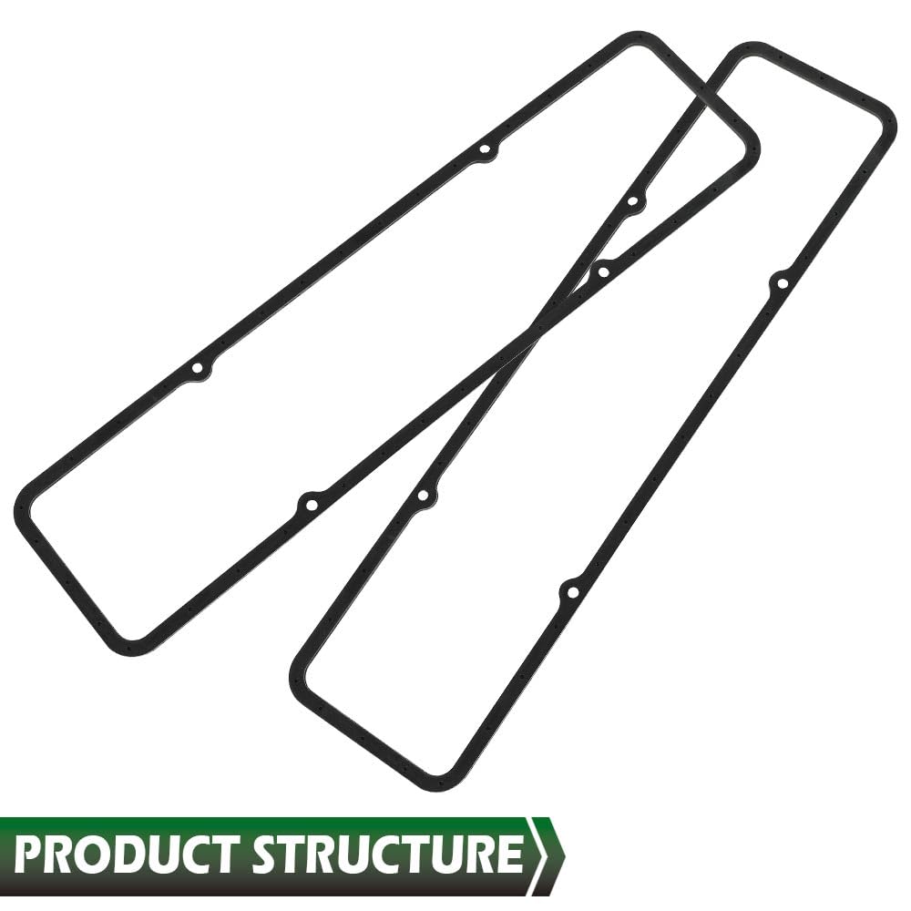 GRAND ORANGE Valve Cover Gaskets Compatible with SBC Chevy 305 327 350 383 400 Engines 7484BOX - Image 4