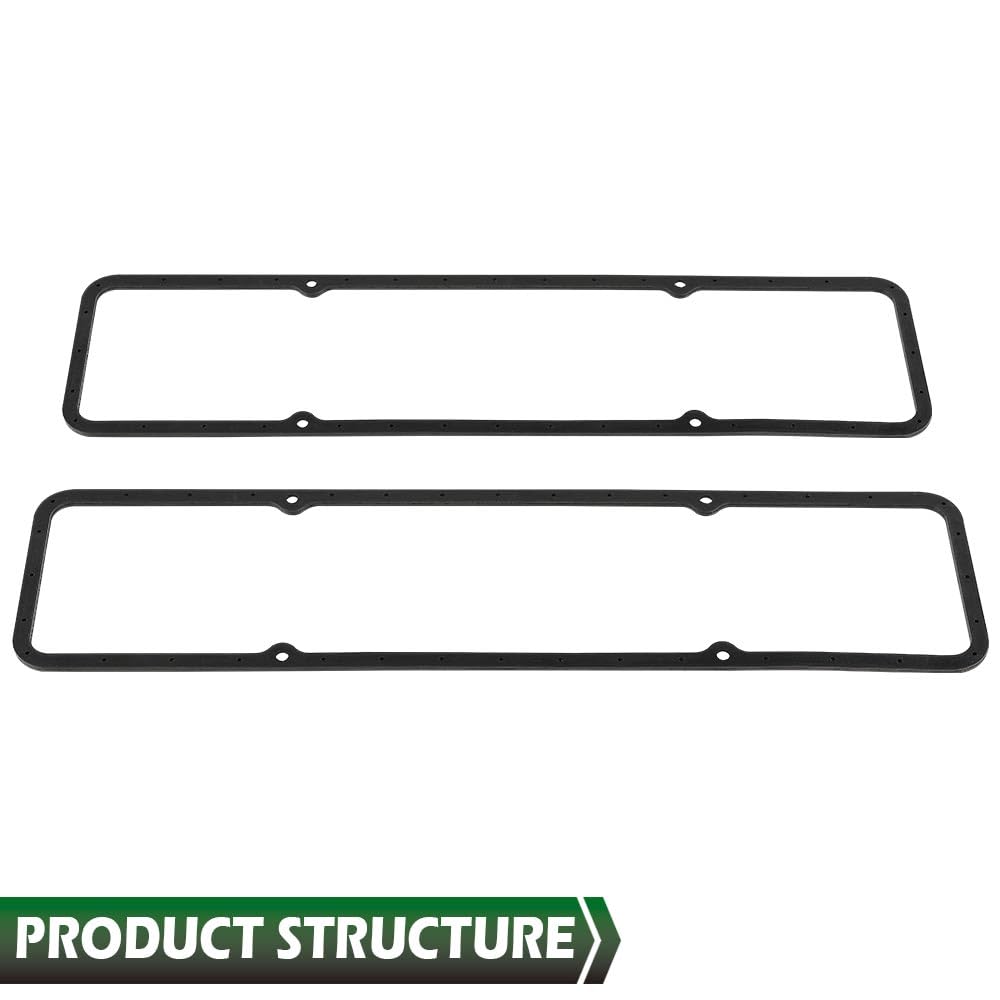 GRAND ORANGE Valve Cover Gaskets Compatible with SBC Chevy 305 327 350 383 400 Engines 7484BOX - Image 5