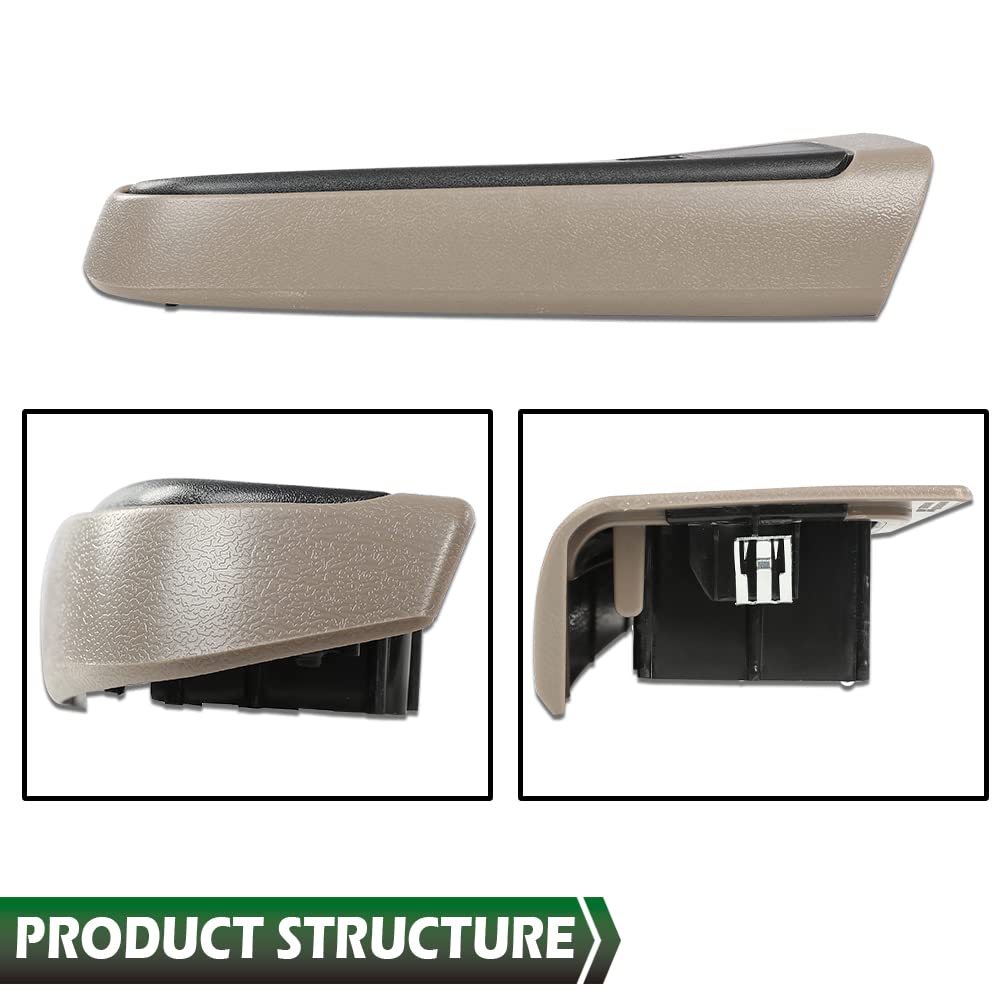 GRAND ORANGE Window Switch Decorative Frame Set Driver & Passenger Side Compatible with Chevy Silverado/GMC Sierra 1500/2500/3500 4Door Tan 2003-2007 89045119 89045127 - Image 8