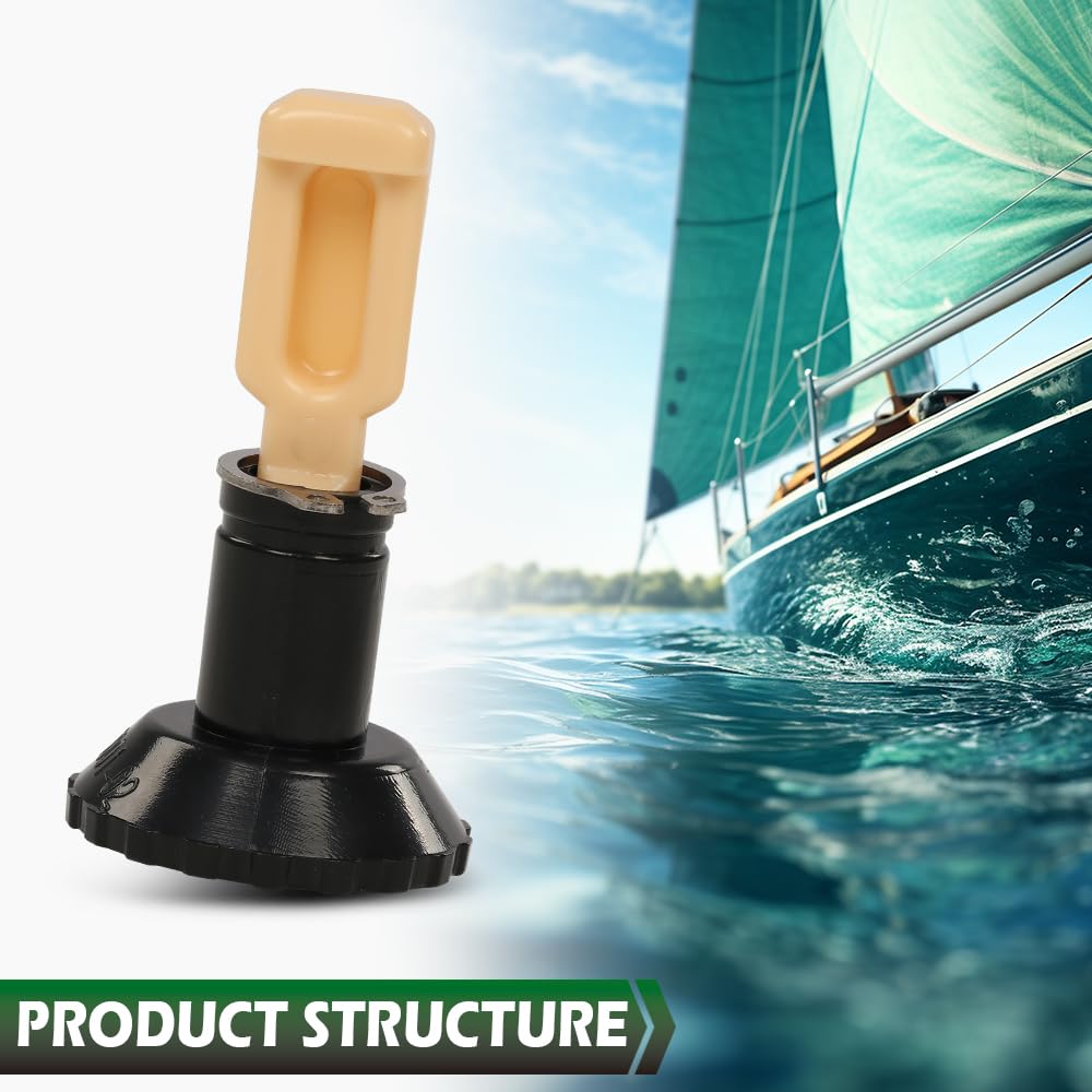 LQI Idle Adjustment Knob, Screw and Retainer Clip Compatible with Johnson Evinrude OMC Motors Fit 1974-1985 9.9HP & 15HP Models 0387272, 387272, 0766451 - Image 4