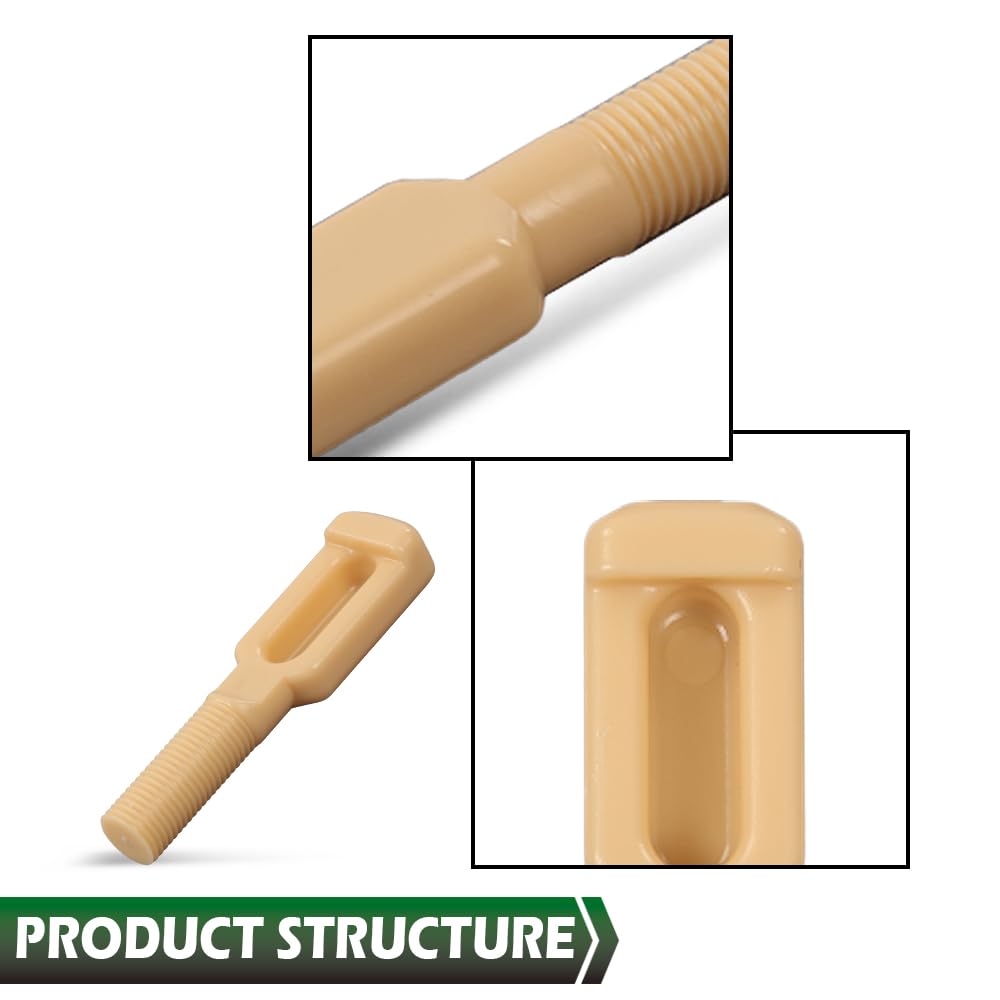 LQI Idle Adjustment Knob, Screw and Retainer Clip Compatible with Johnson Evinrude OMC Motors Fit 1974-1985 9.9HP & 15HP Models 0387272, 387272, 0766451 - Image 8