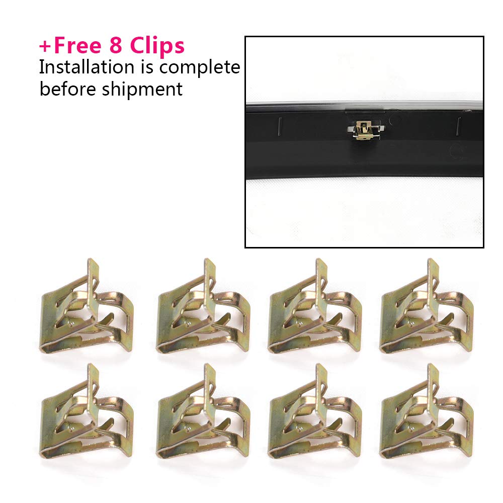 Truck Hood Molding Trim Moulding Chrome Compatible wIith GMC Sierra 1500 2500HD 3500HD 2007-2013 GM1235109, 10385156 - Image 9