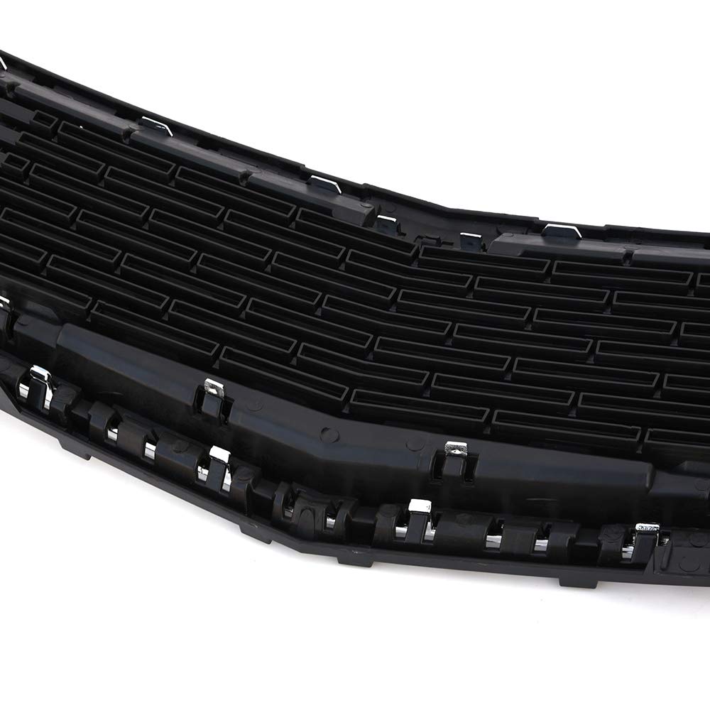 VRracing Front Bumper Lower Grille Compatible for Chevy Cruze 2015 ABS Chrome Honeycomb Mesh Grill Black - Image 4