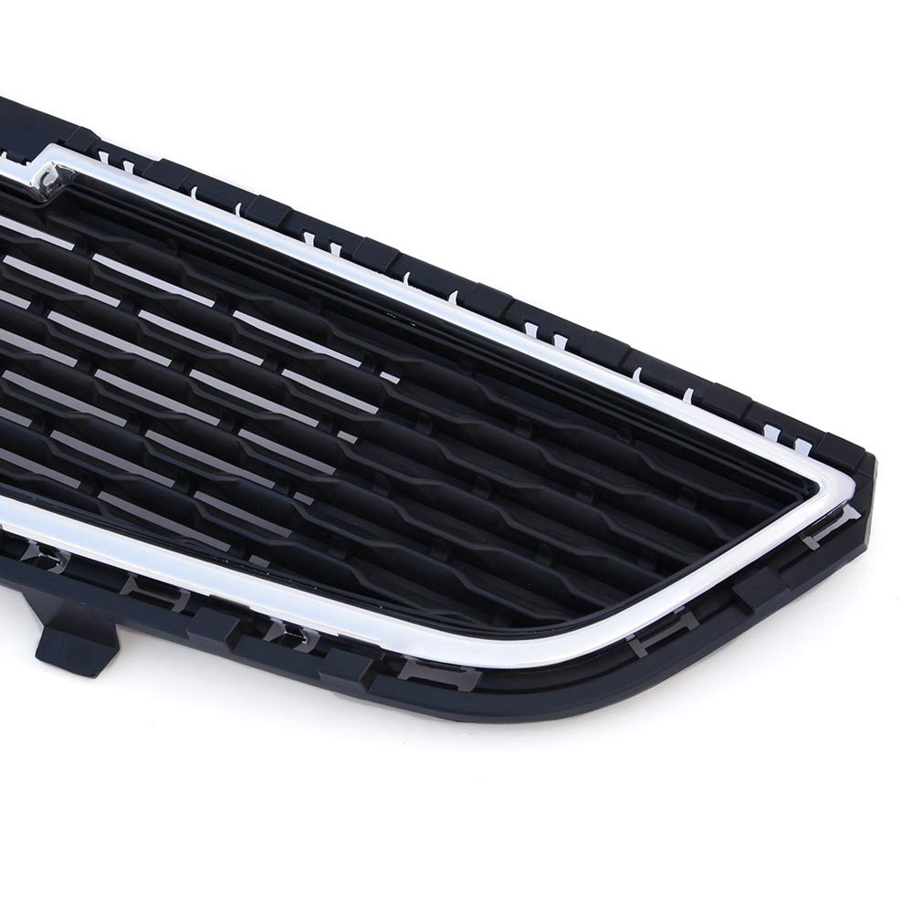 VRracing Front Bumper Lower Grille Compatible for Chevy Cruze 2015 ABS Chrome Honeycomb Mesh Grill Black - Image 6
