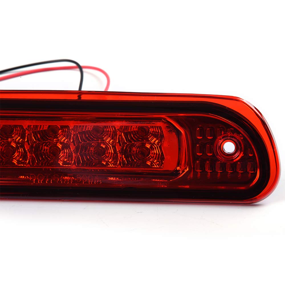 VRracing Front Rear LED Third 3rd Brake Light Stop Lamp Compatible For Jeep Grand Cherokee 1999 2000 2001 2002 2003 2004 Red Lens - Image 3