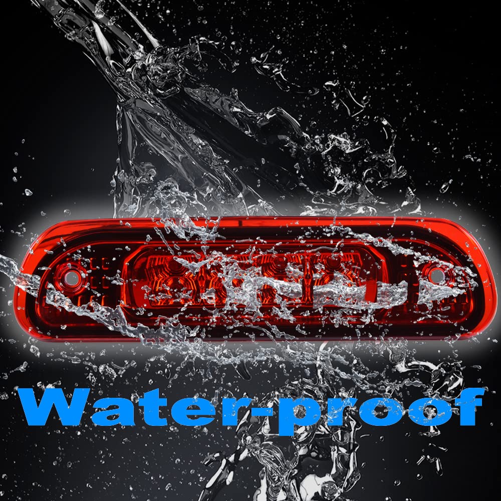 VRracing Front Rear LED Third 3rd Brake Light Stop Lamp Compatible For Jeep Grand Cherokee 1999 2000 2001 2002 2003 2004 Red Lens - Image 4