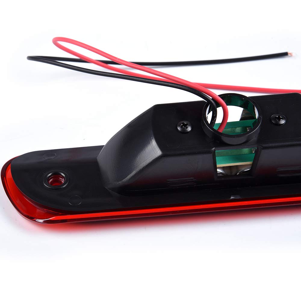 VRracing Front Rear LED Third 3rd Brake Light Stop Lamp Compatible For Jeep Grand Cherokee 1999 2000 2001 2002 2003 2004 Red Lens - Image 5