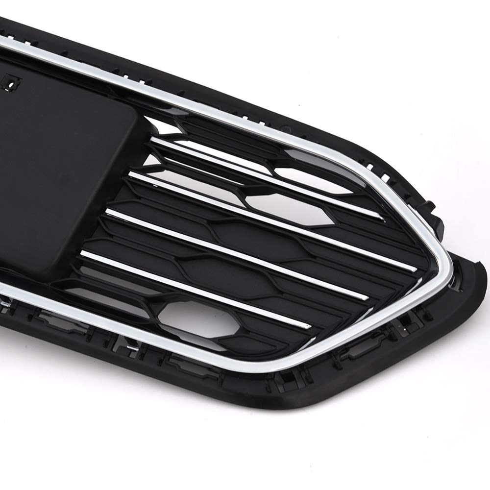 VRracing Honeycomb Front Bumper Grill Lower Grille Replacement for Chevy Cruze 2016 2017 2018 Chrome - Image 3