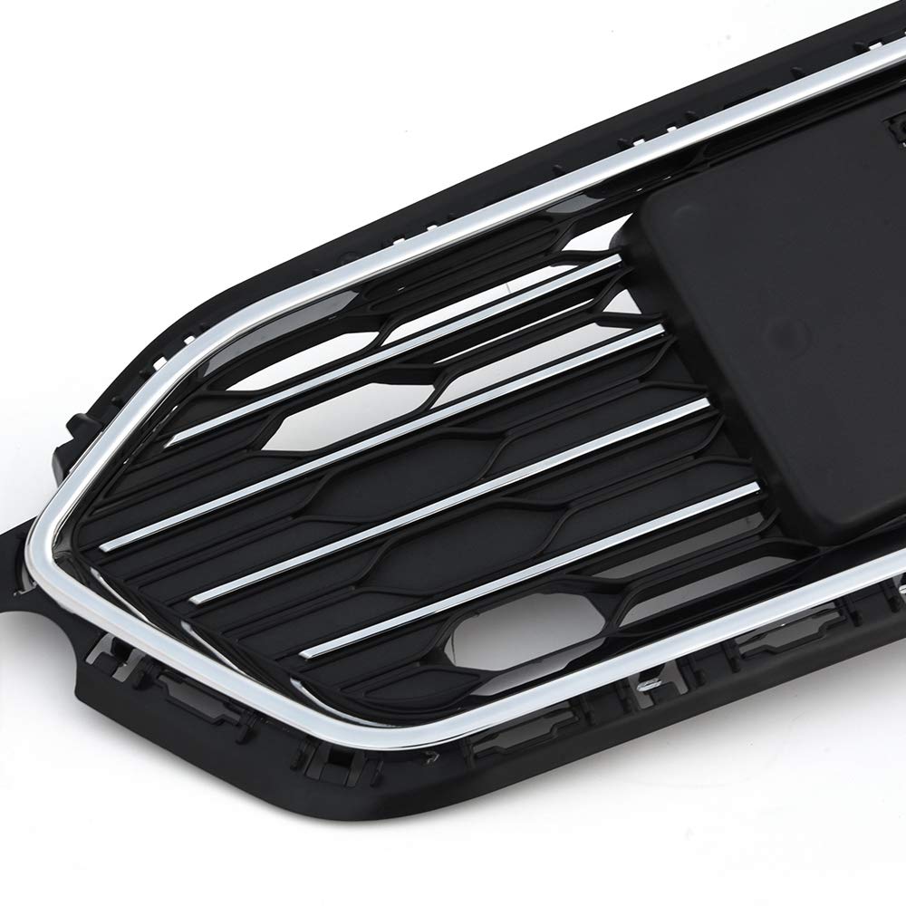VRracing Honeycomb Front Bumper Grill Lower Grille Replacement for Chevy Cruze 2016 2017 2018 Chrome - Image 5