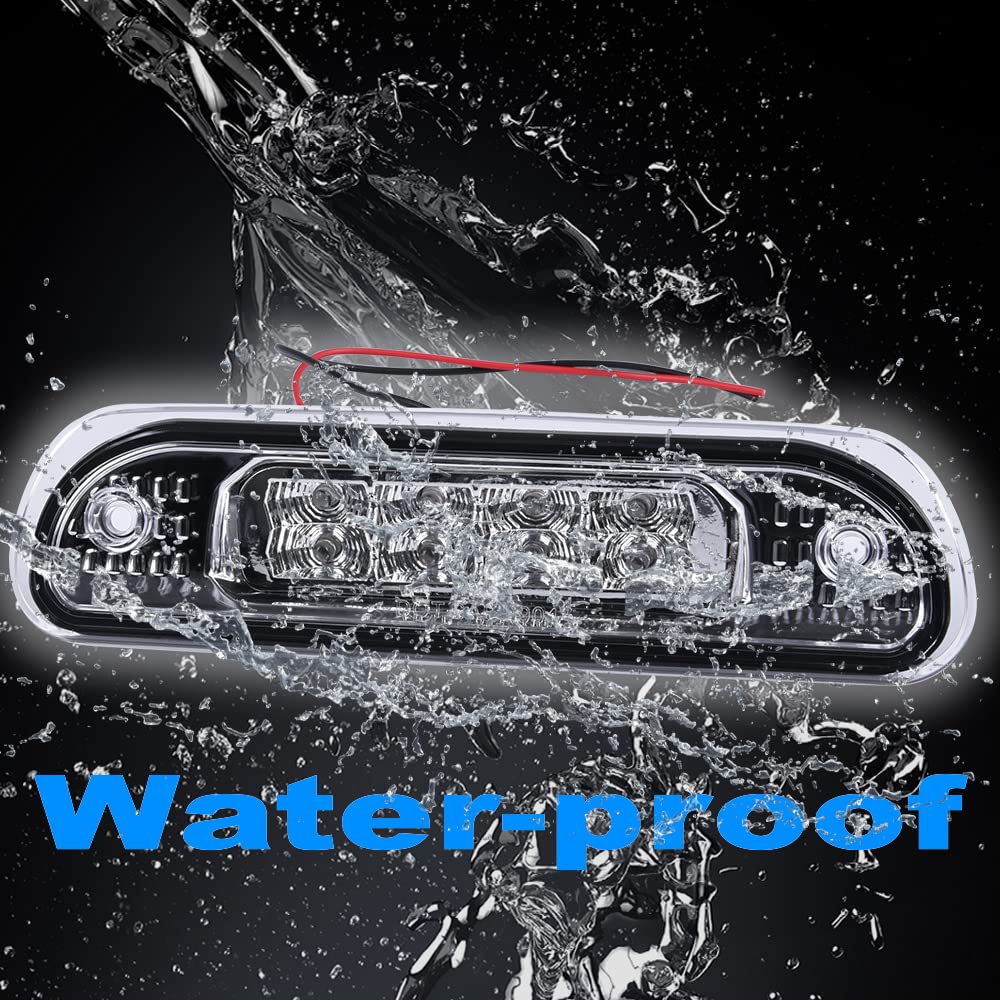 VRracing LED 3rd Brake Tail Brake Light Rear High Mount Tail Stop Lamp Compatible For Jeep Grand Cherokee 1999-2004 Clear Lens - Image 5